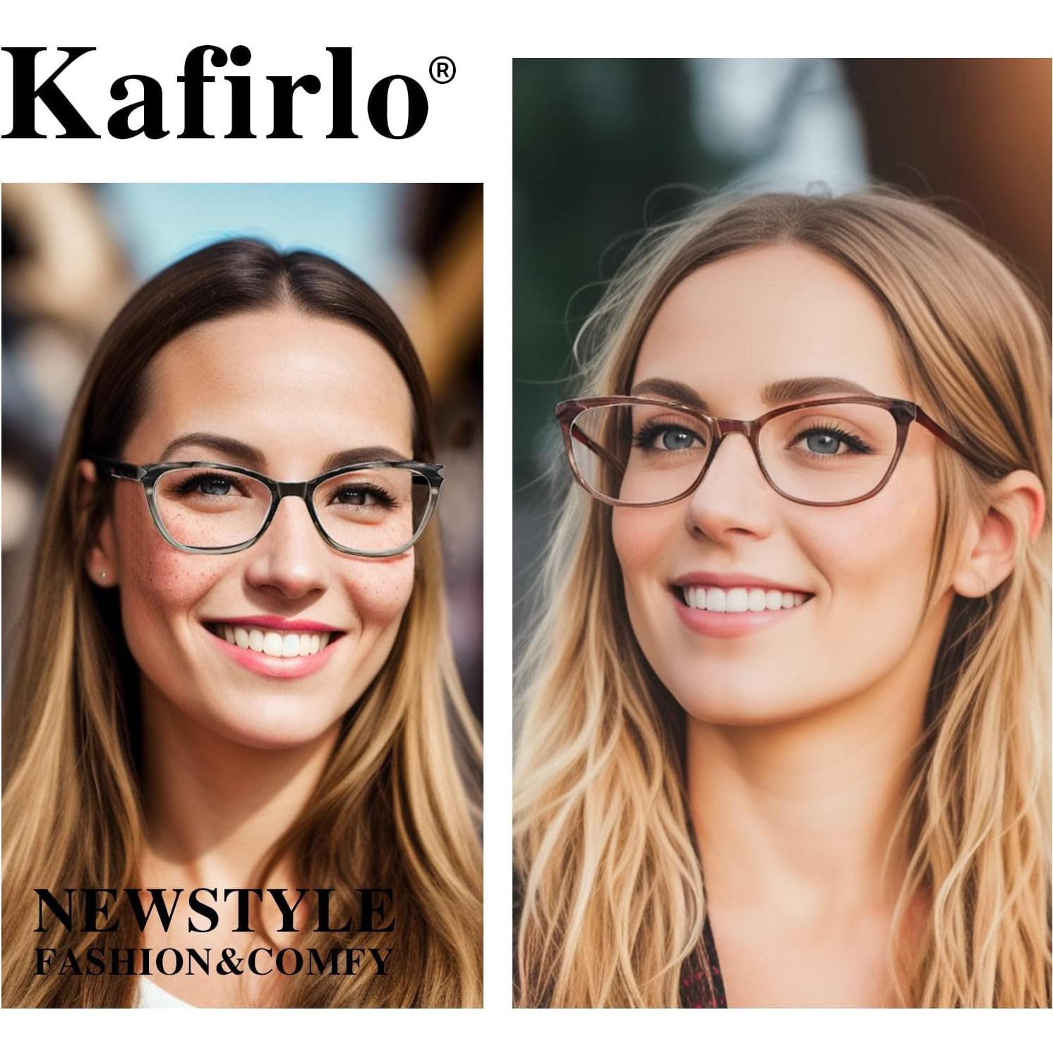 Gafas de lectura bifocales Kafirlo estilo gato 2.5D anti luz azul