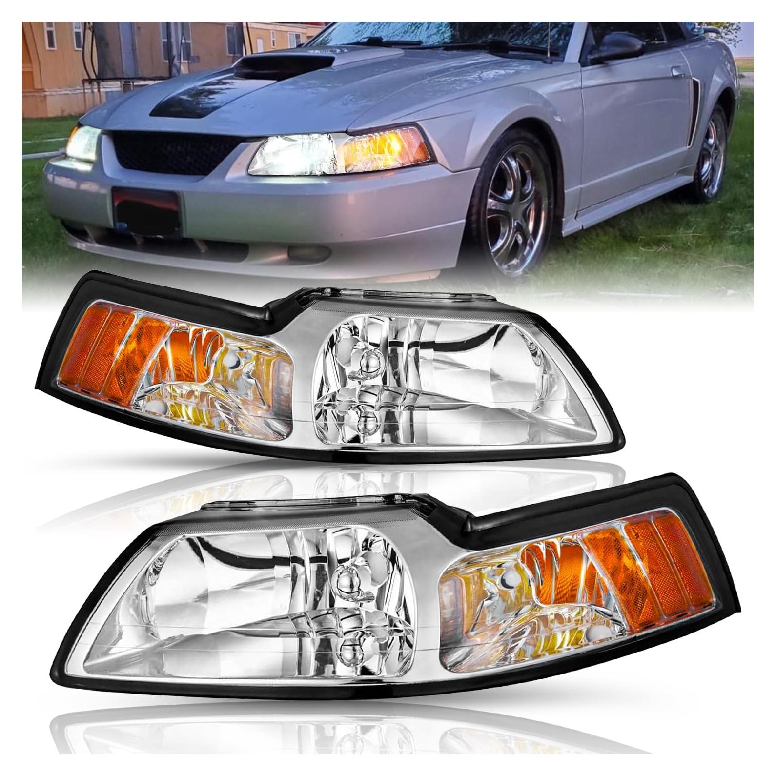Conjunto de Faros TUSDAR para Ford Mustang 1999-2004 Halógenos