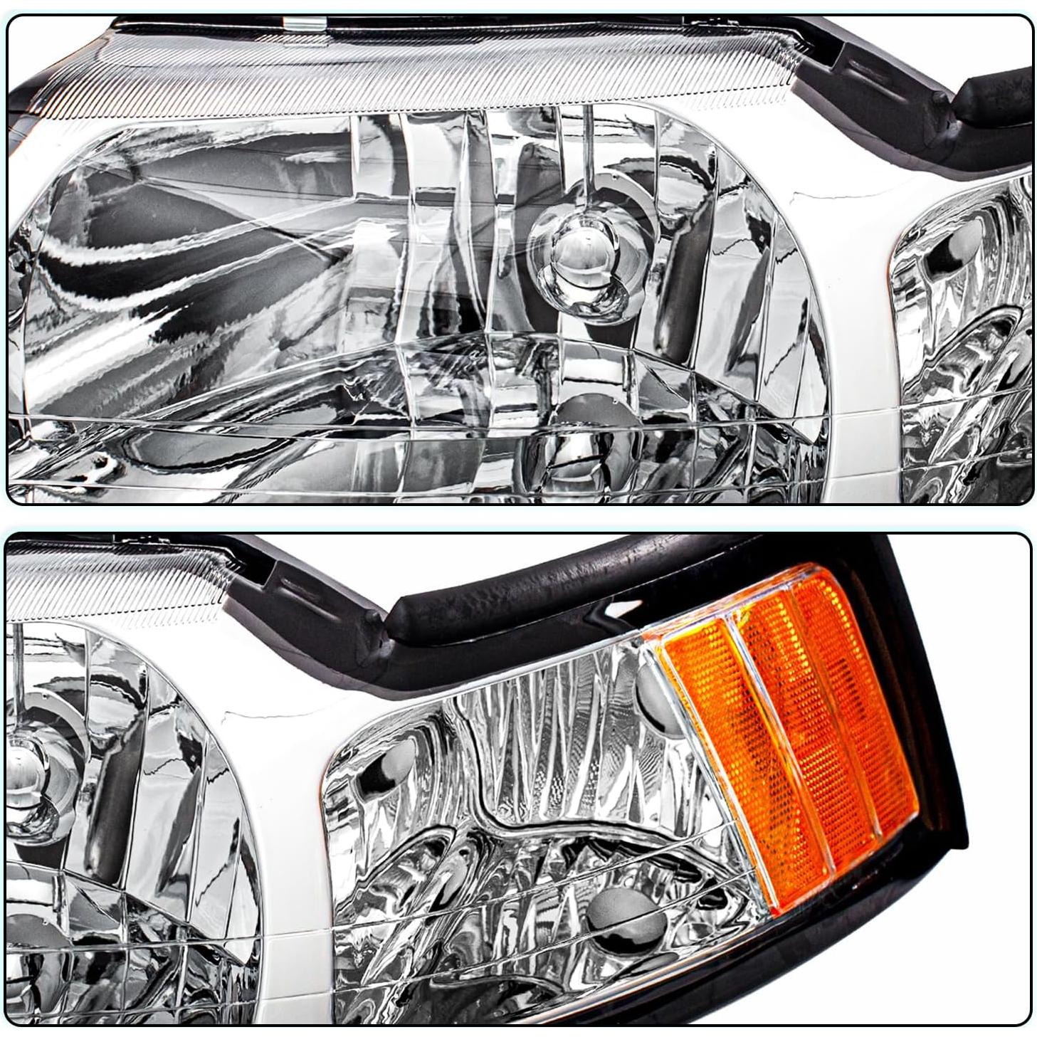 Conjunto de Faros TUSDAR para Ford Mustang 1999-2004 Halógenos