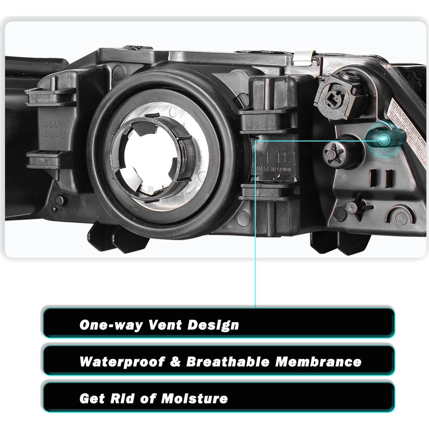 Conjunto de Faros TUSDAR para Ford Mustang 1999-2004 Halógenos