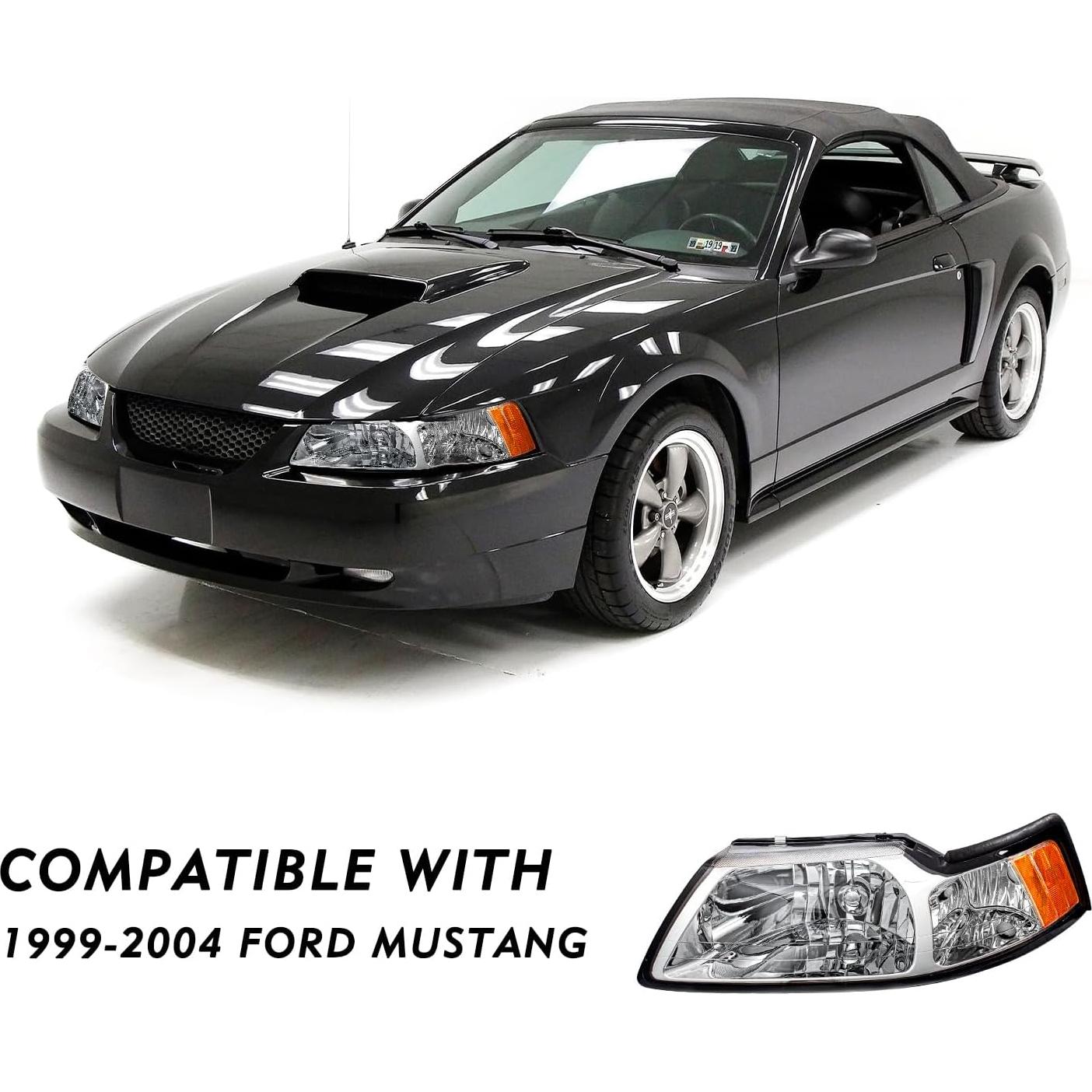 Conjunto de Faros TUSDAR para Ford Mustang 1999-2004 Halógenos