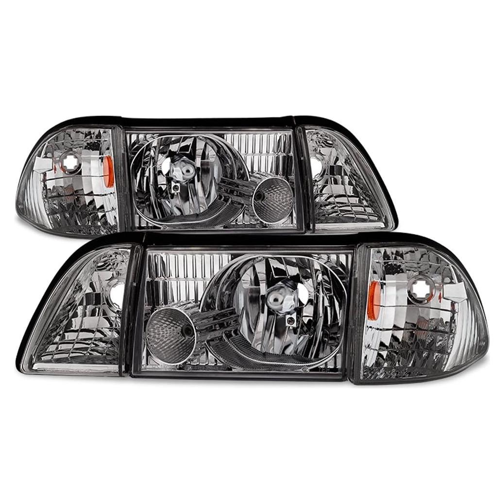 Faros Reemplazo ACANII para Ford Mustang 1987-1993 - Titanio