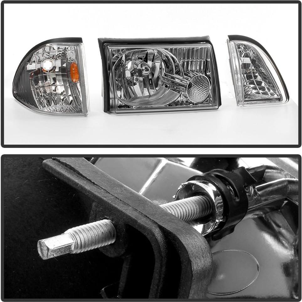 Faros Reemplazo ACANII para Ford Mustang 1987-1993 - Titanio