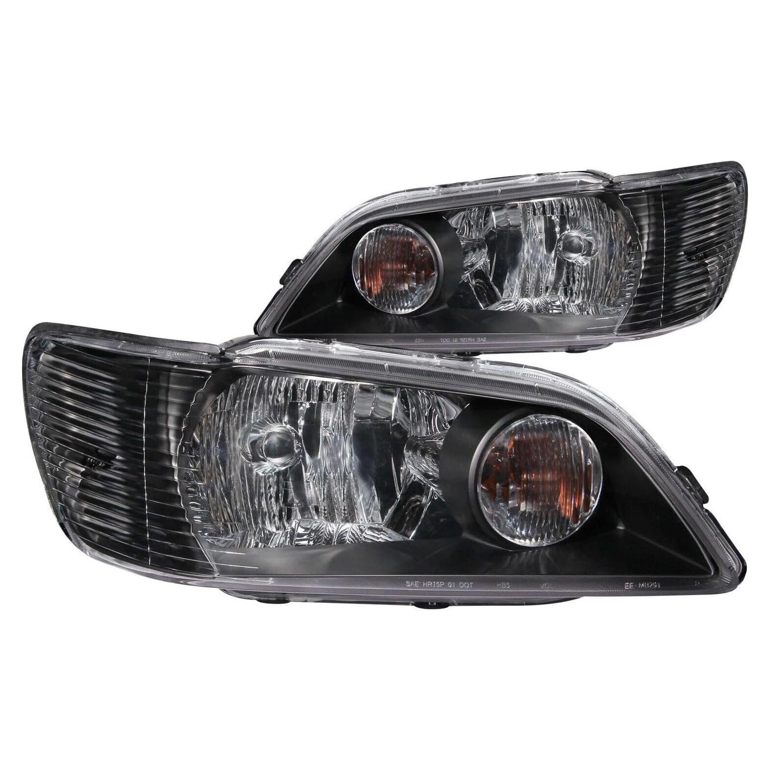 Juego de Faros de Cristal FVYRAGG para Mitsubishi Lancer Evolution 2003