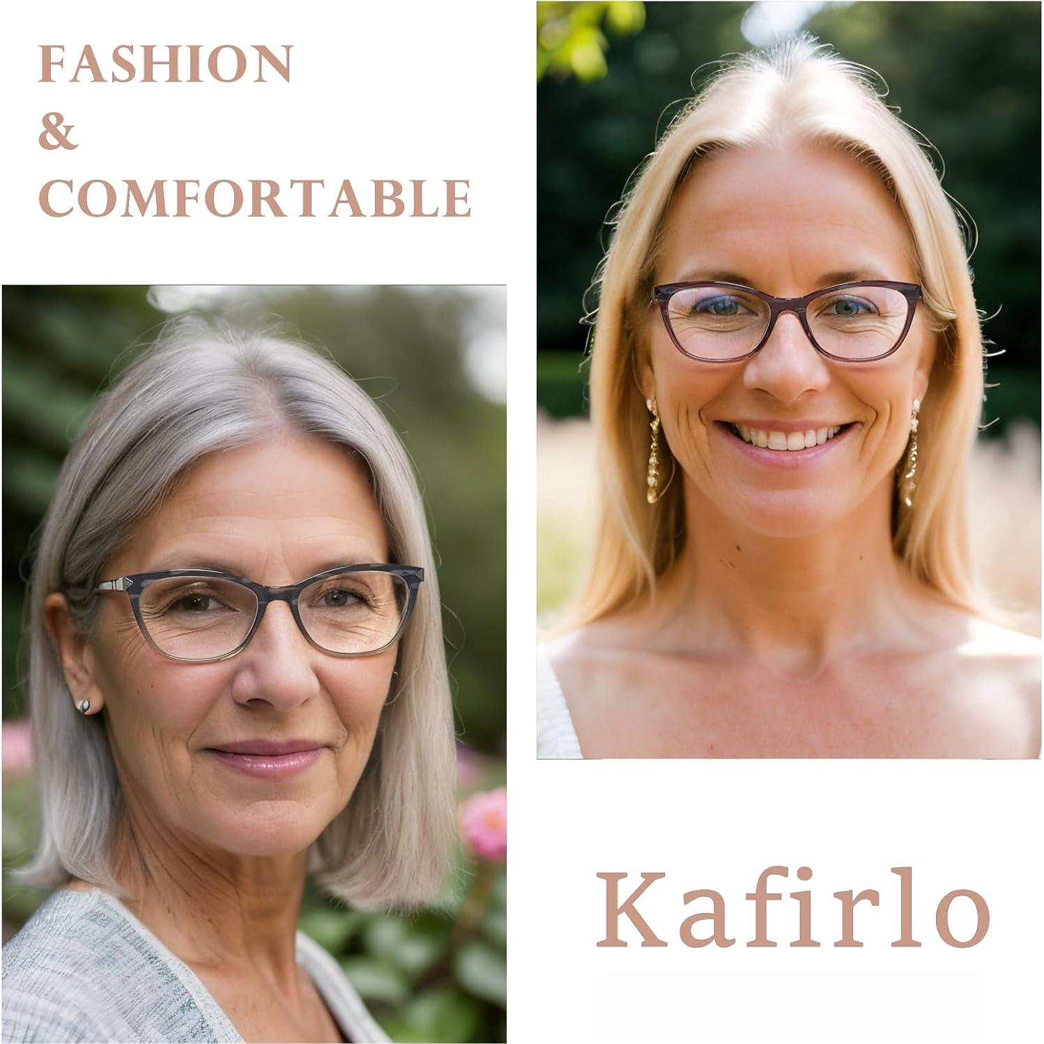 Gafas de lectura bifocales Kafirlo estilo gato 2.0D bloqueo luz azul