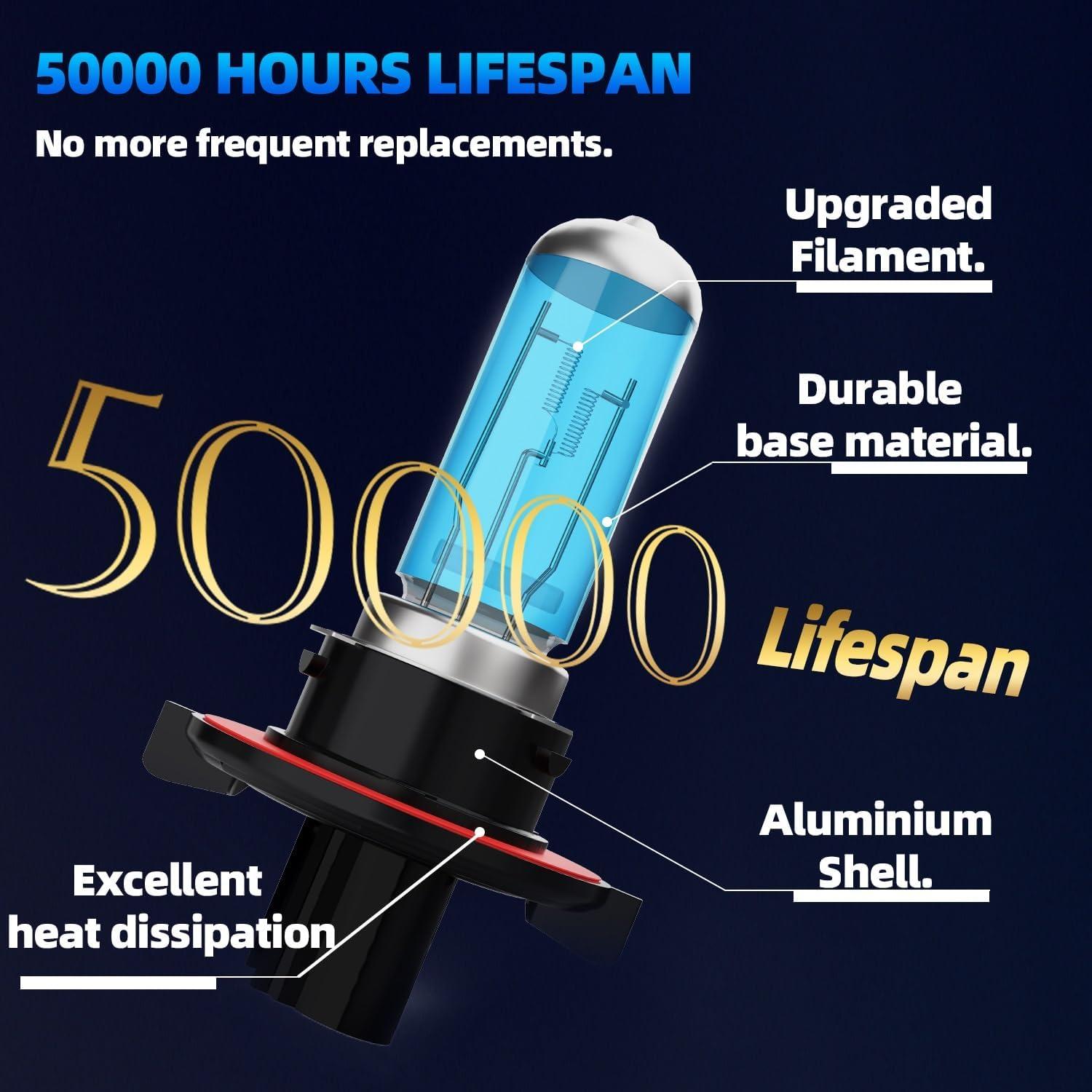 Faros Halógenos TTDBDAN para Mitsubishi Raider 2006-2009, 4 Pzs