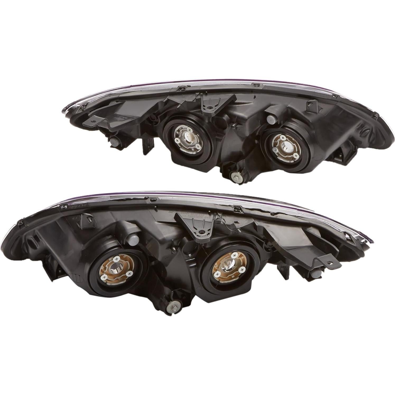 Faros JDM Negros Spec-D Tuning para Honda Civic 2004-2005