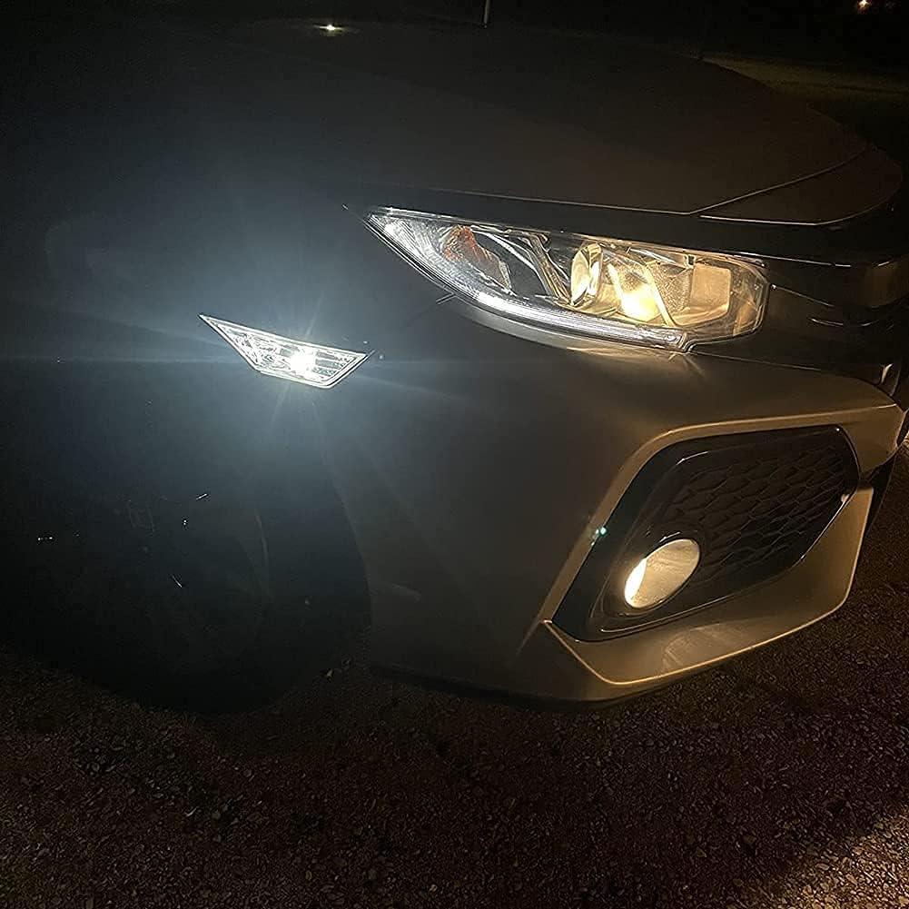 Luces de Marcador Lateral LED NJSBYL para Honda Civic 2016-2022