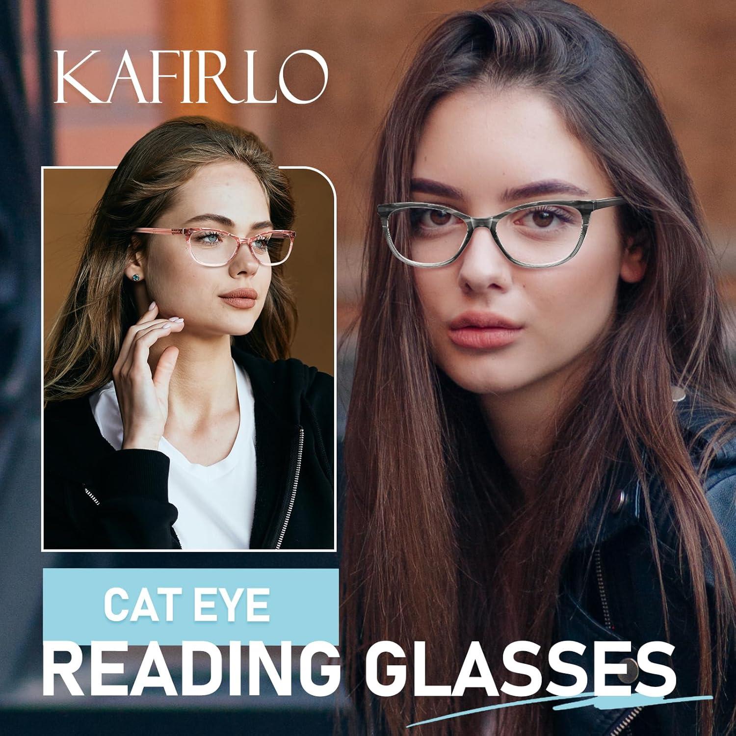 Gafas de lectura estilo gato Kafirlo 3 paquetes bloqueo luz azul