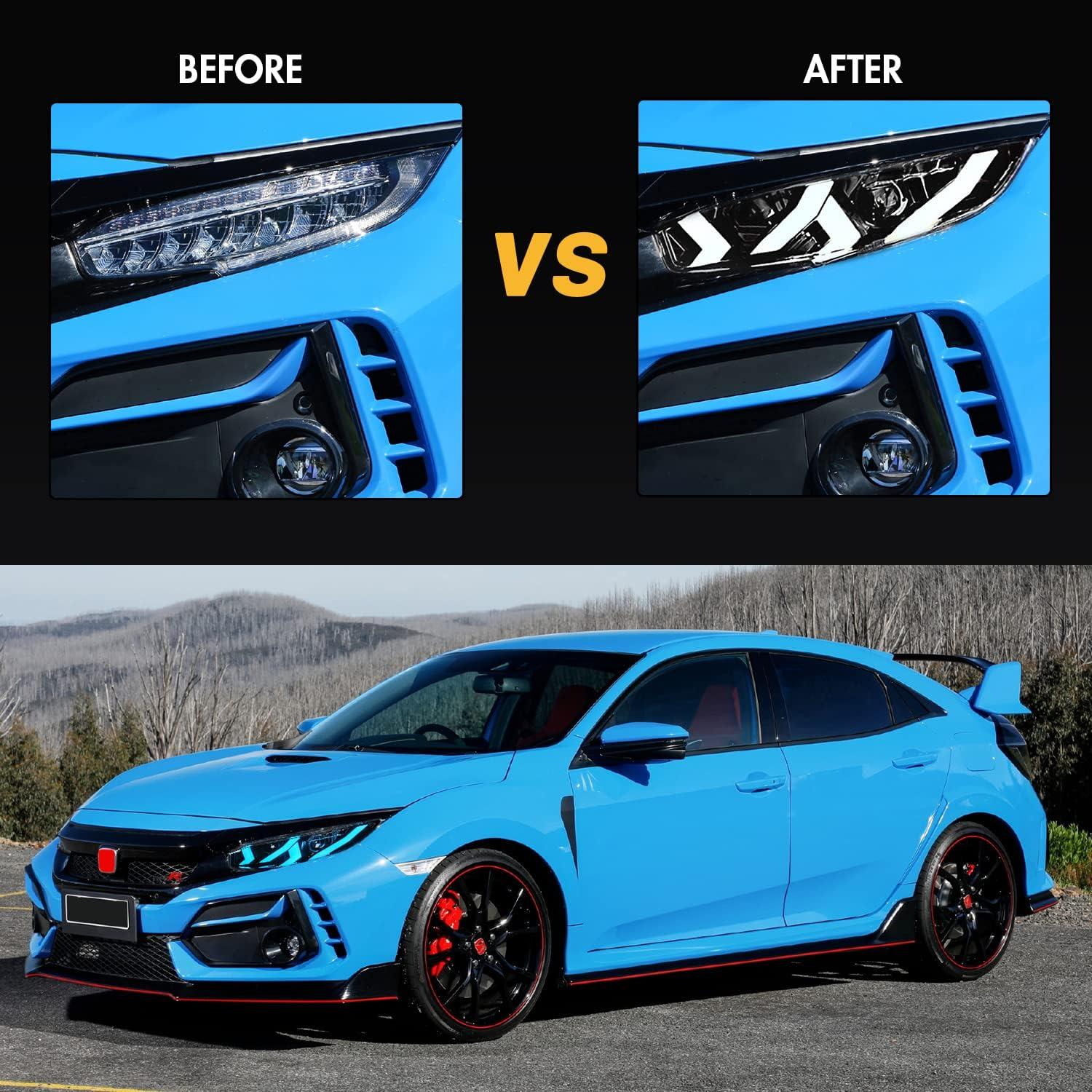 Lámpara Frontal T T-ABC Blanca para Honda Civic 2016-2021