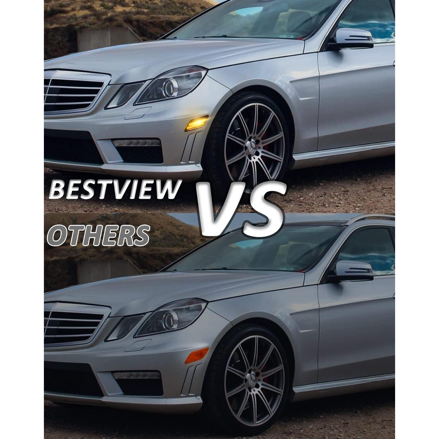 Luces LED Marcador Lateral Bestview para Mercedes Benz W204 2012-2014