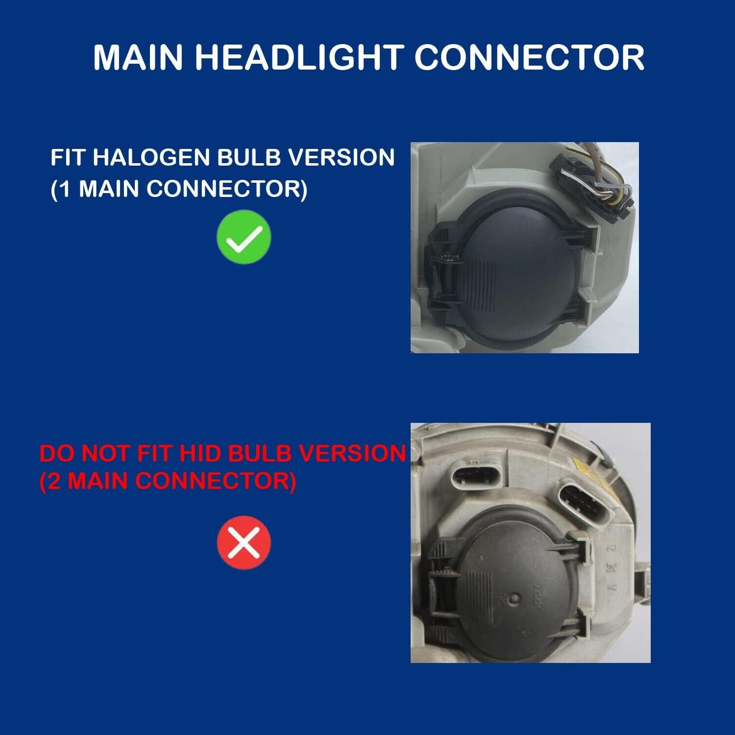 Faros Halógenos AmeriLite para Mercedes-Benz W203 2001-2007