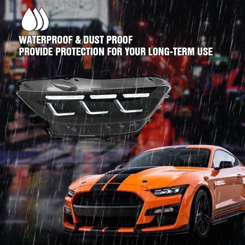 Faros LED COOLCMP para Ford Mustang 2015-2017 y Shelby 2016-2020