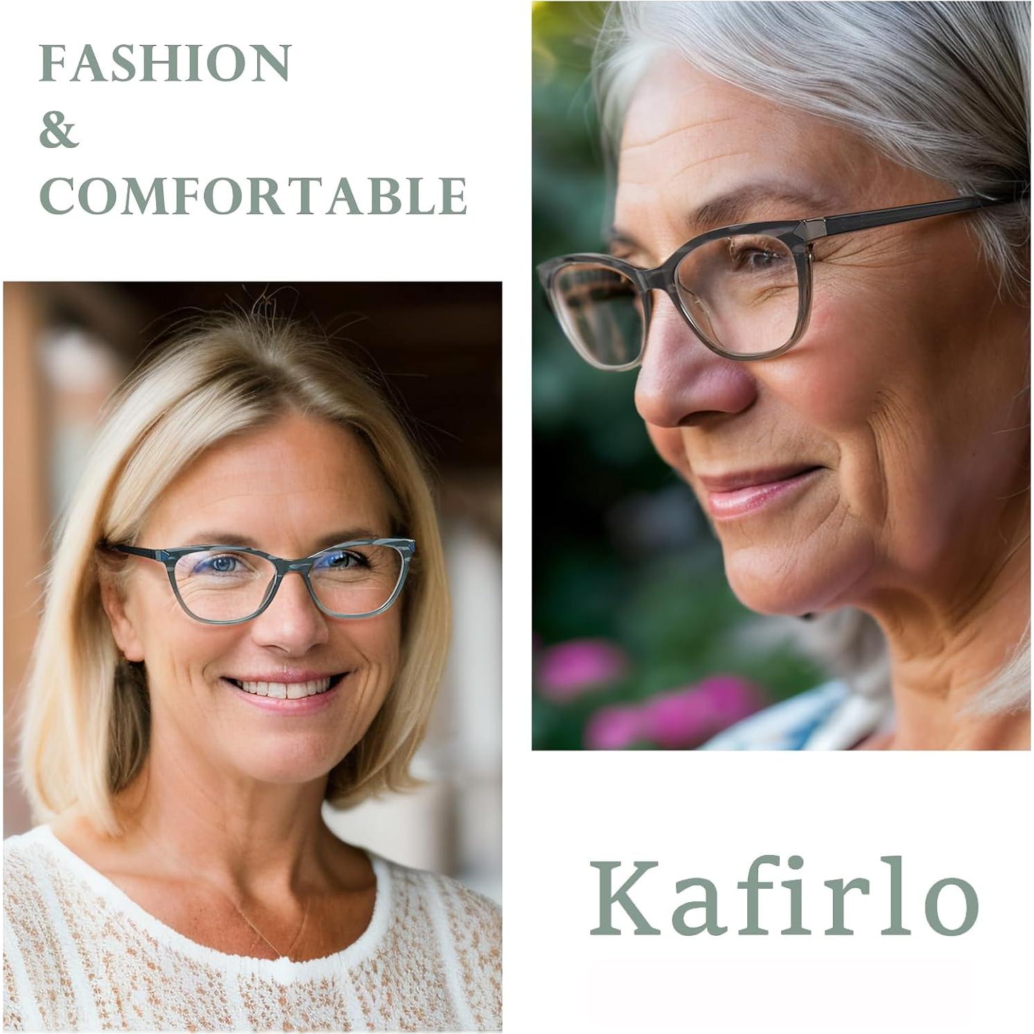 Gafas de lectura bifocales Kafirlo ojo de gato con luz azul