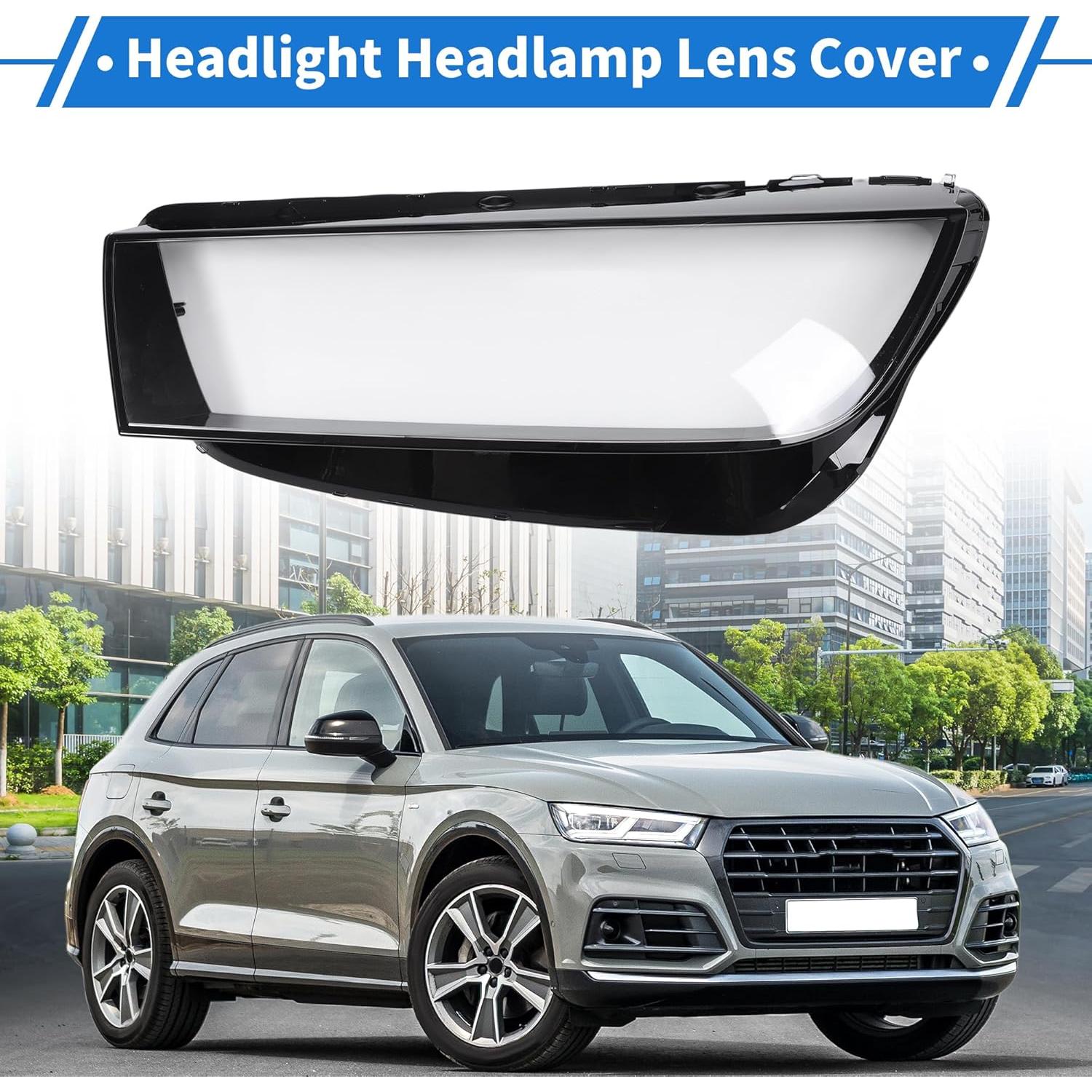 Cubierta de Lente de Faro VekAuto para Audi Q5 2018-2020