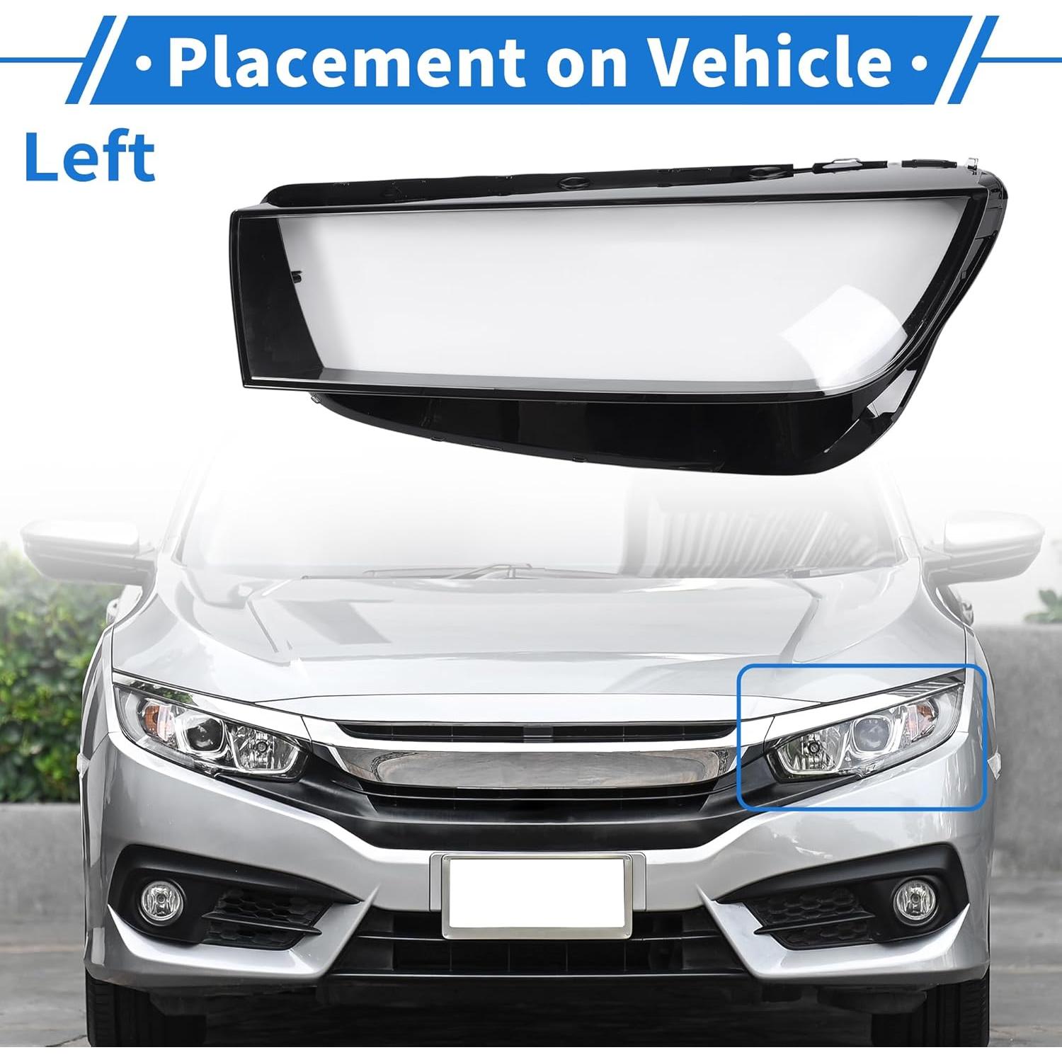 Cubierta de Lente de Faro VekAuto para Audi Q5 2018-2020