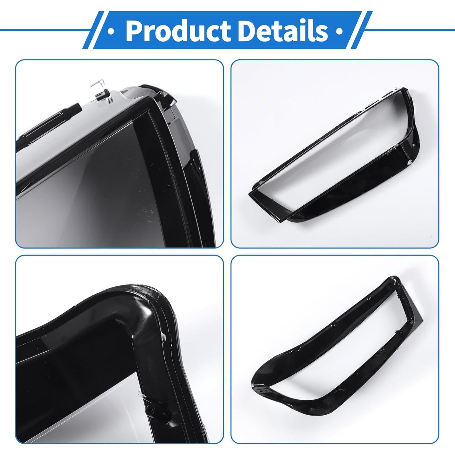 Cubierta de Lente de Faro VekAuto para Audi Q5 2018-2020