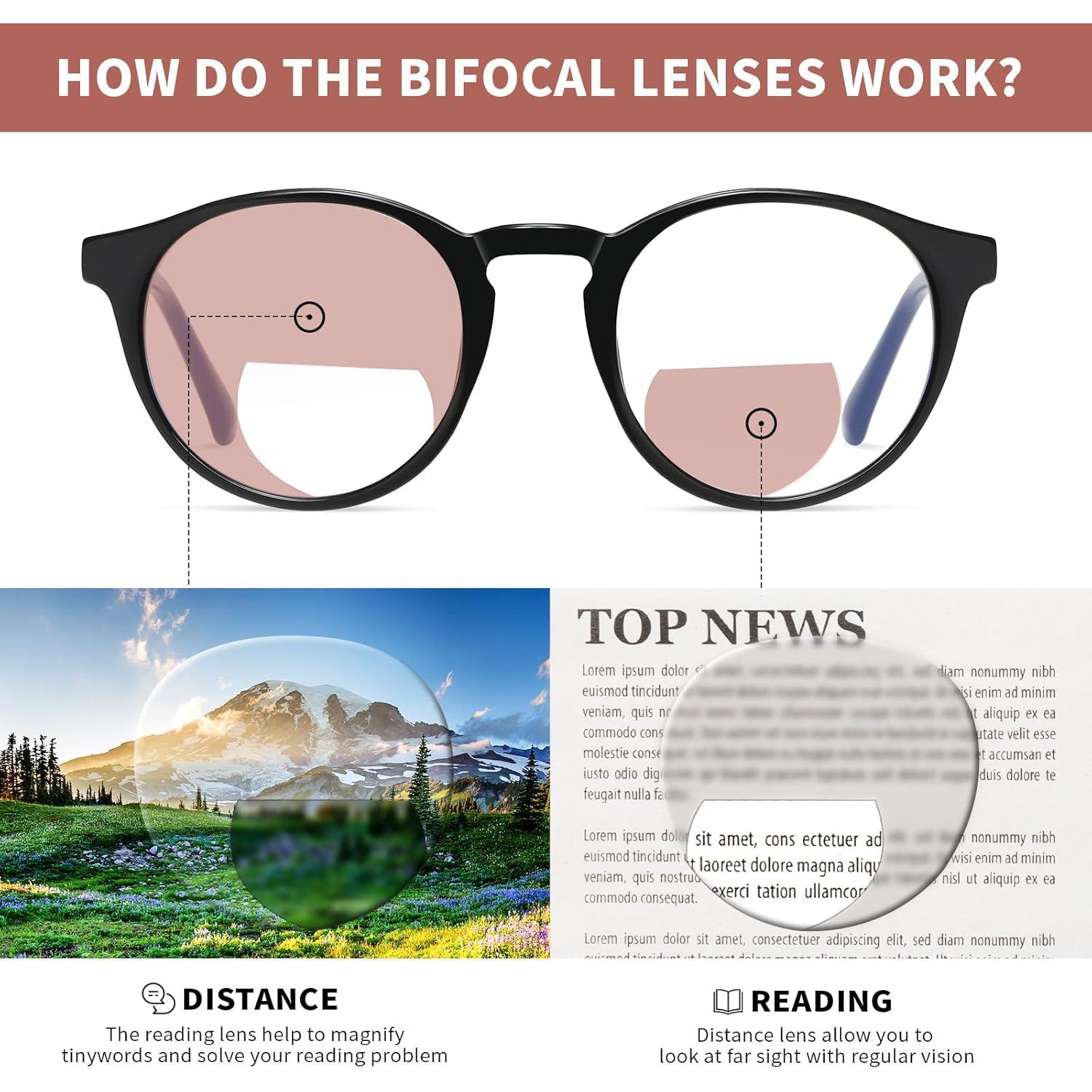 Gafas de lectura bifocales Kafirlo con bloqueo luz azul