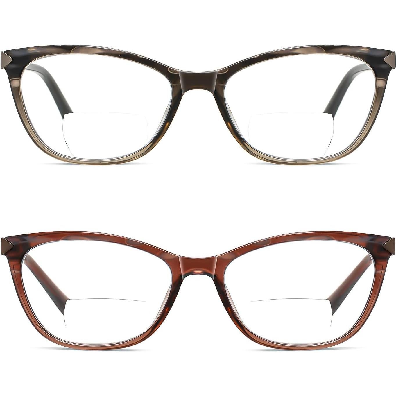 Gafas de lectura bifocales Kafirlo estilo gato 1.25D pack 2