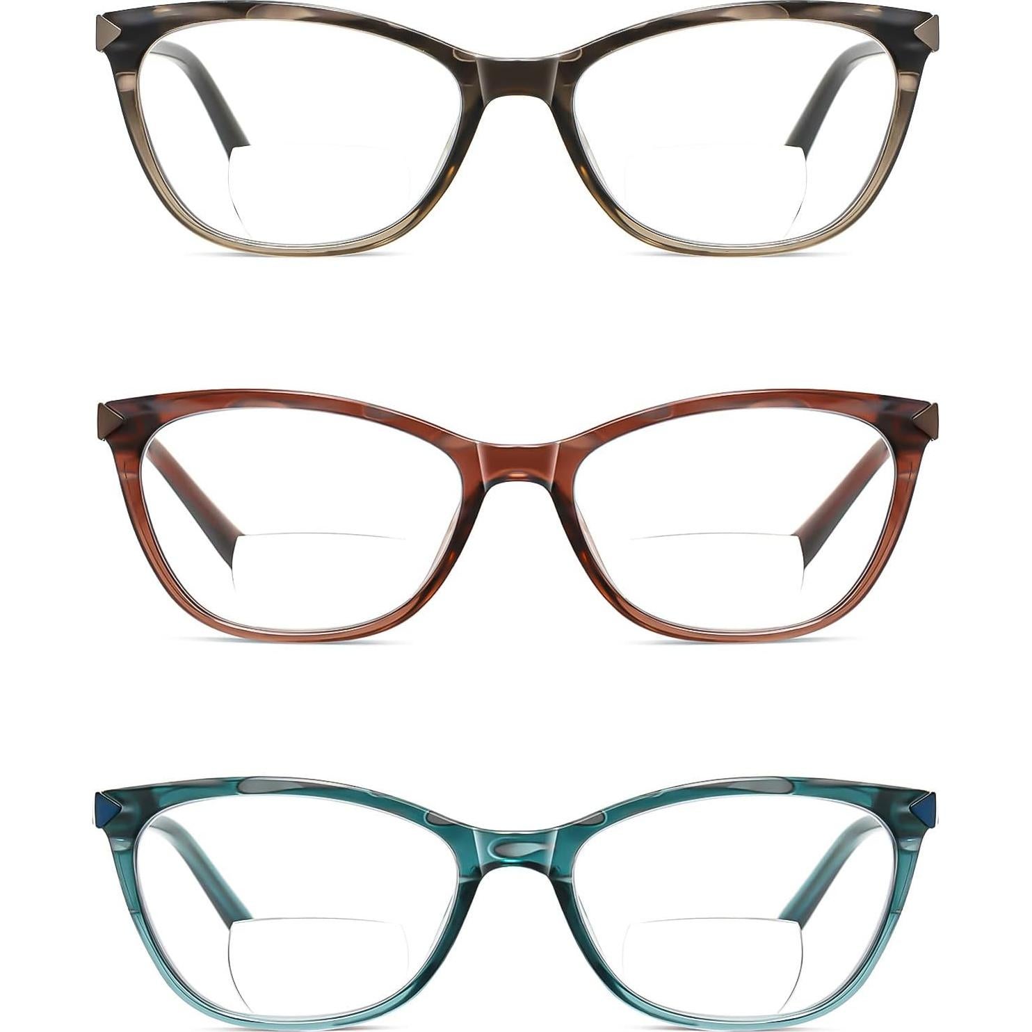 Gafas de lectura bifocales Kafirlo 1.25D bloqueo luz azul