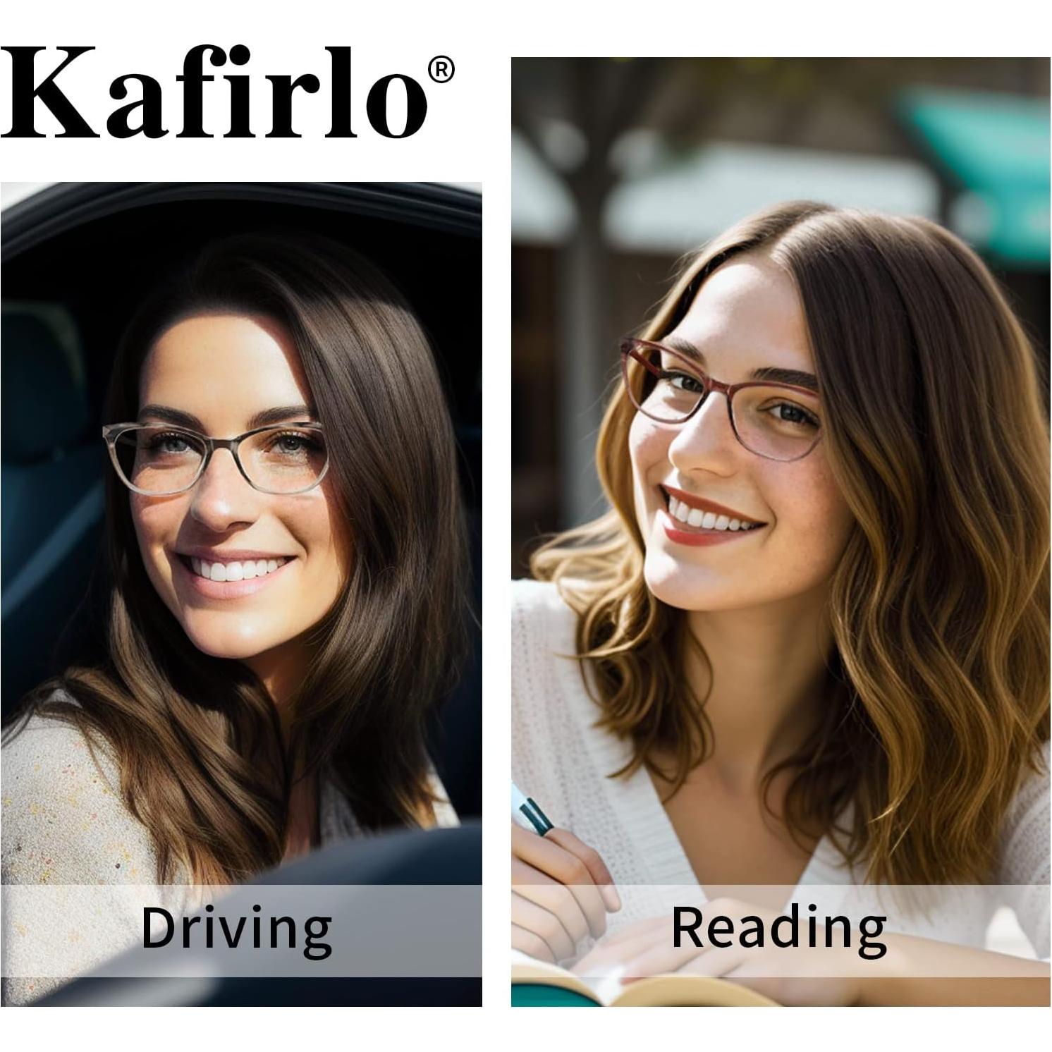 Gafas de lectura bifocales Kafirlo 1.25D bloqueo luz azul