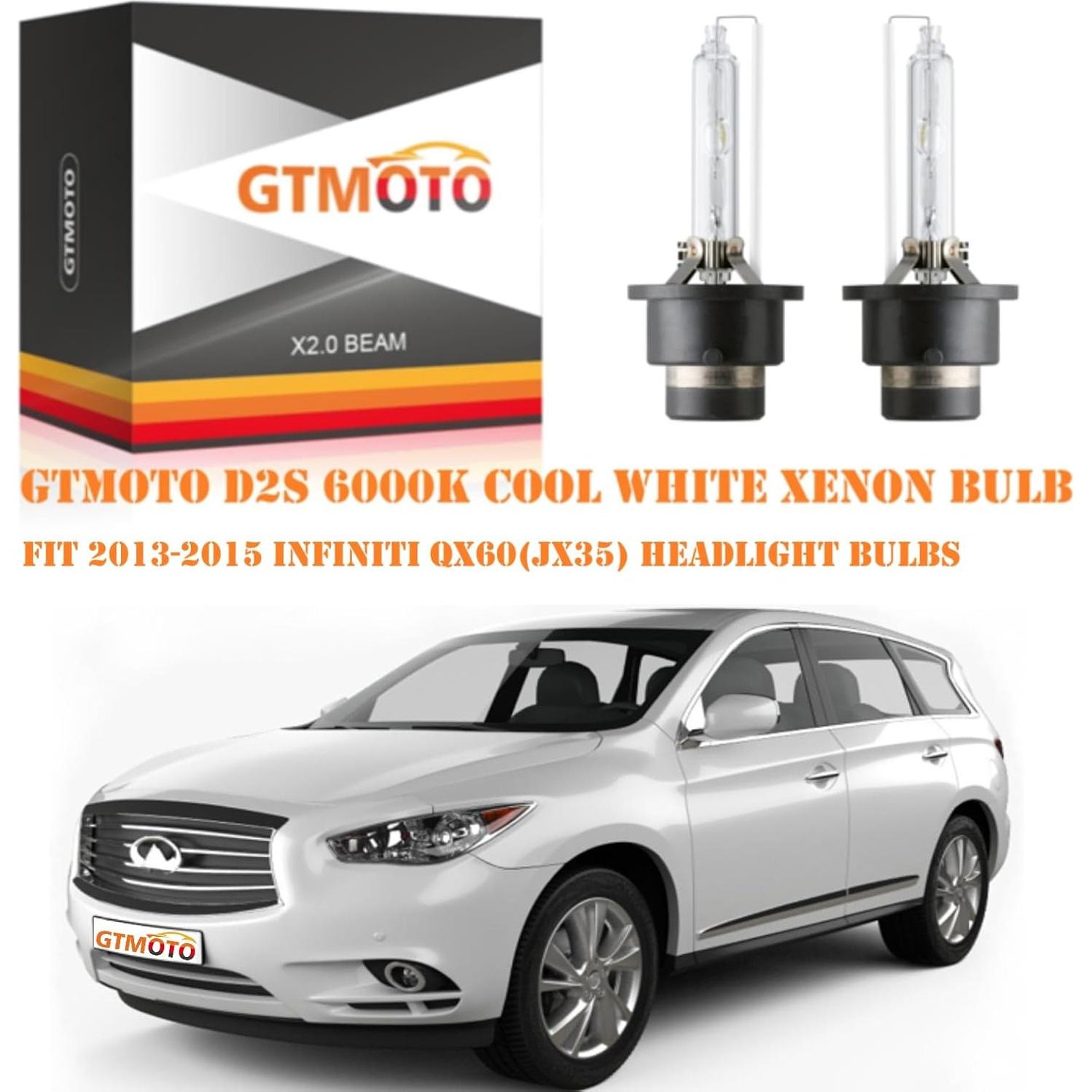 Bombillas D2S Xenón HID GTMOTO 6000K 35W para Infiniti QX60