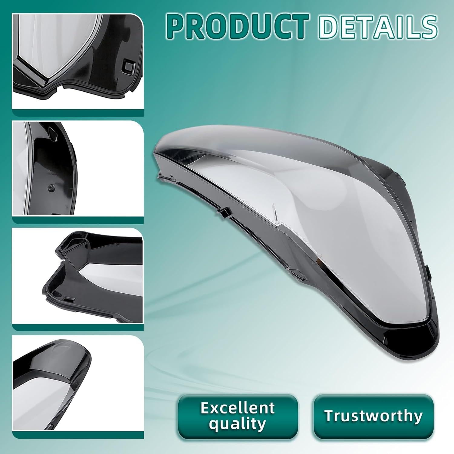 Tapa de Lente de Faro Frontal Claro AUTOKAY para BMW X3 X4 iX3 2022-2024