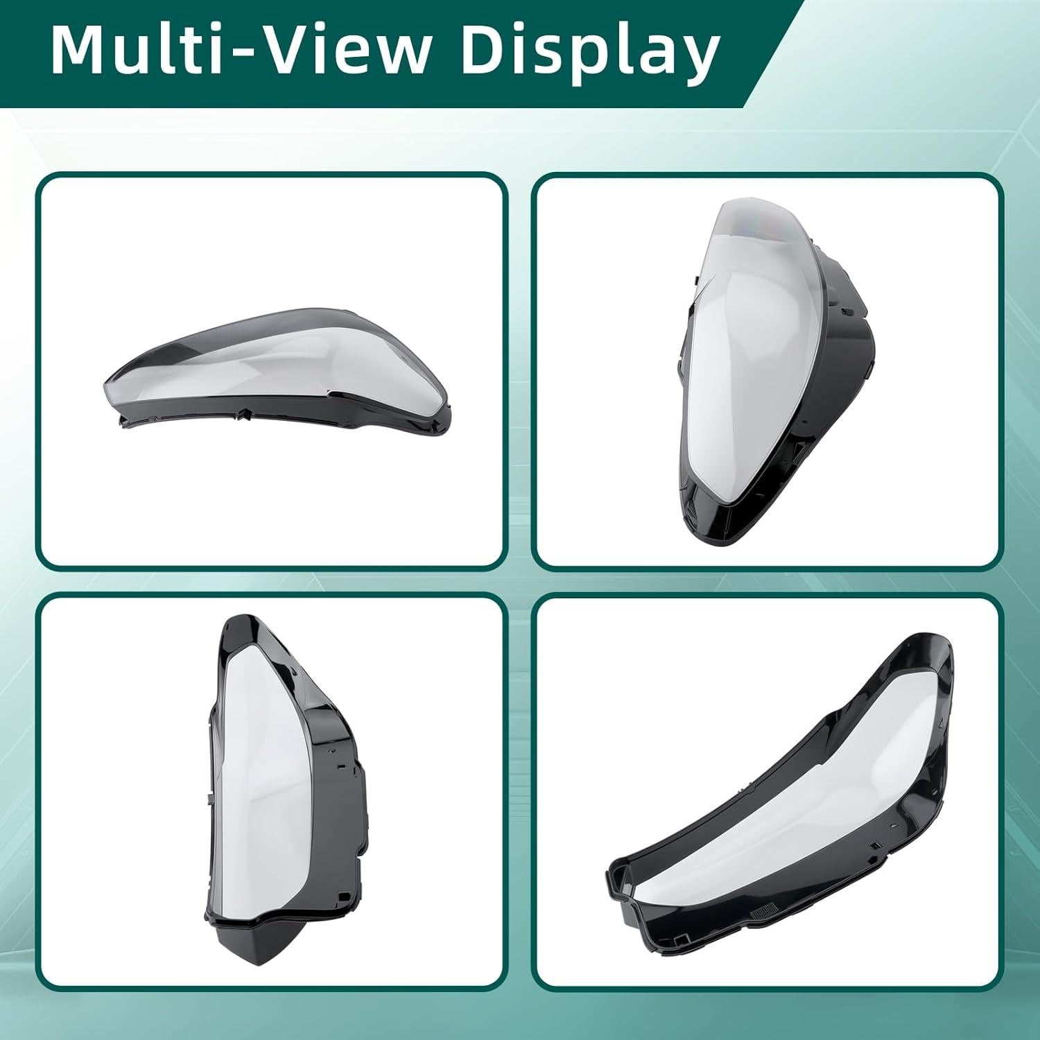 Tapa de Lente de Faro Frontal Claro AUTOKAY para BMW X3 X4 iX3 2022-2024