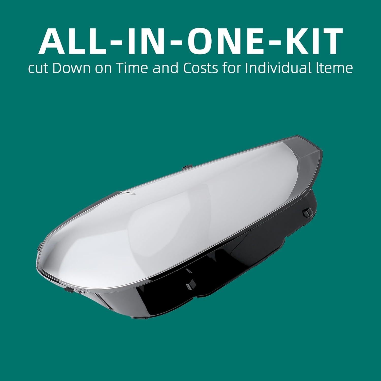 Tapa de Lente de Faro Frontal Claro AUTOKAY para BMW X3 X4 iX3 2022-2024