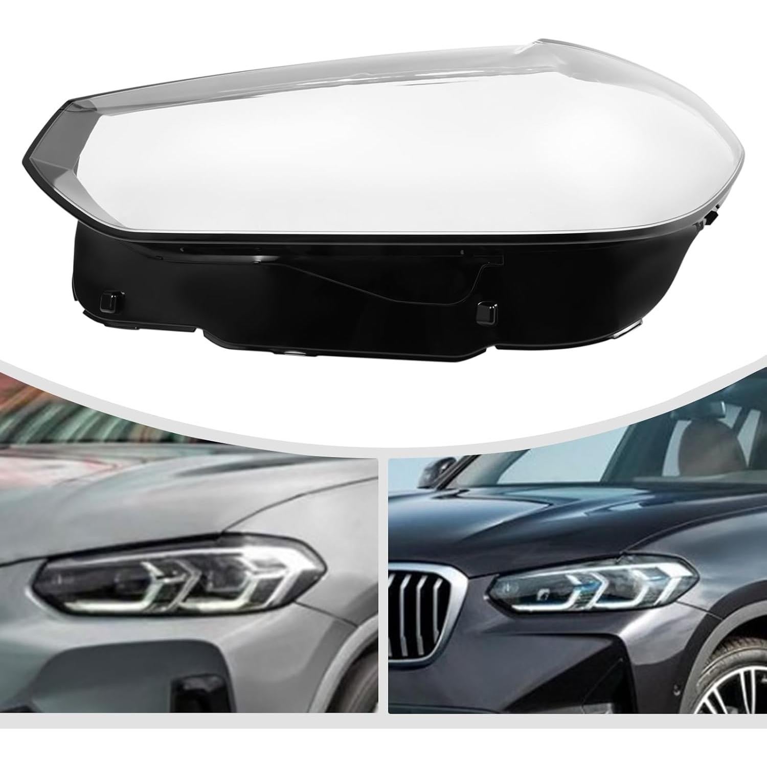 Cubierta de Lente de Faro Izquierdo NTINGDE para BMW X3 X4 iX3 2022-2024