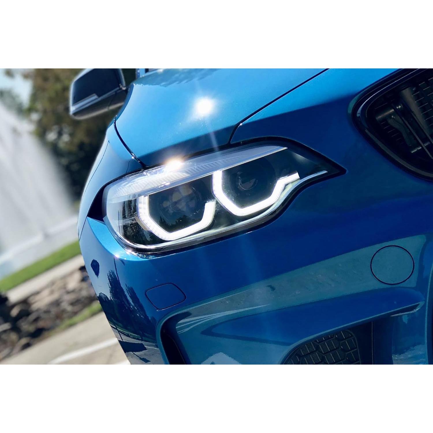 Anillos Halo LED iJDMTOY 7000K Blanco Xenón para BMW M3/M4