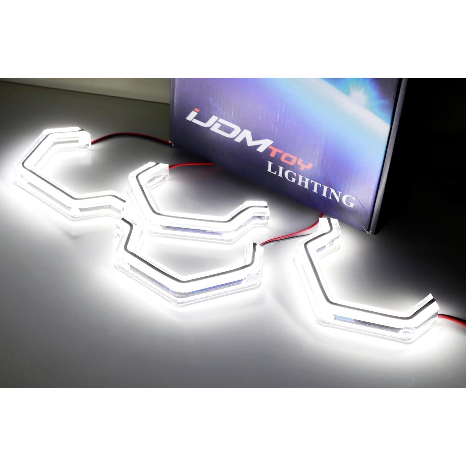 Anillos Halo LED iJDMTOY 7000K Blanco Xenón para BMW M3/M4