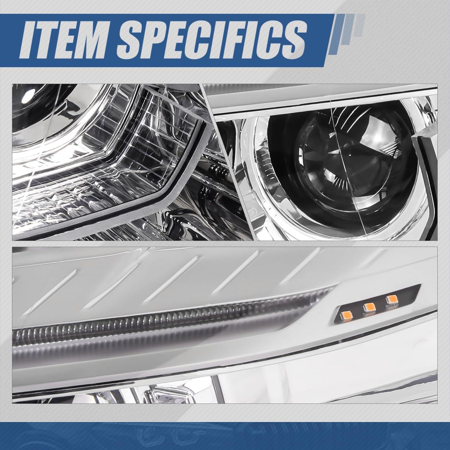 Faro HID Auto Dynasty para BMW X5 2014-2018, LED DRL U-Halo