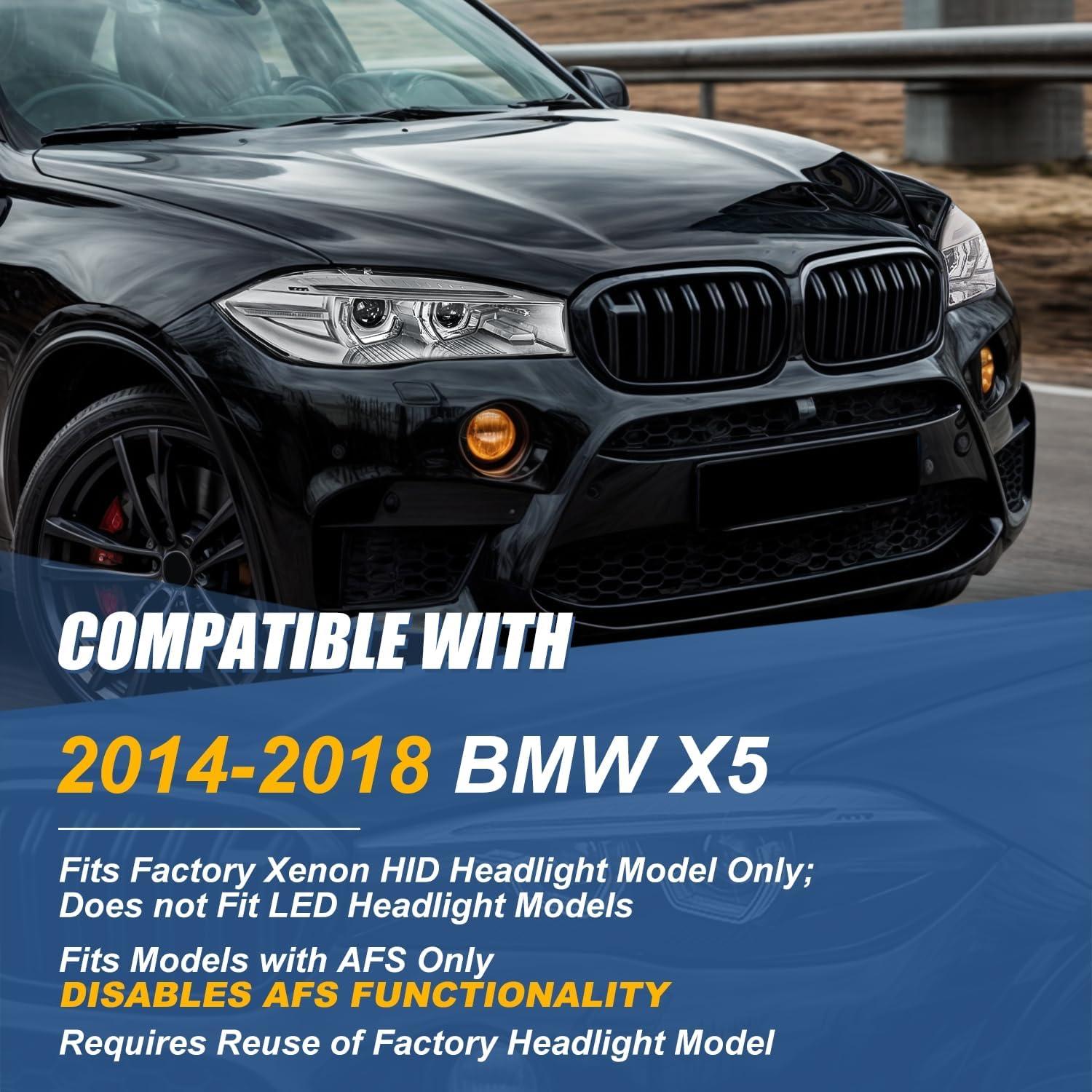 Faro HID Auto Dynasty para BMW X5 2014-2018, LED DRL U-Halo