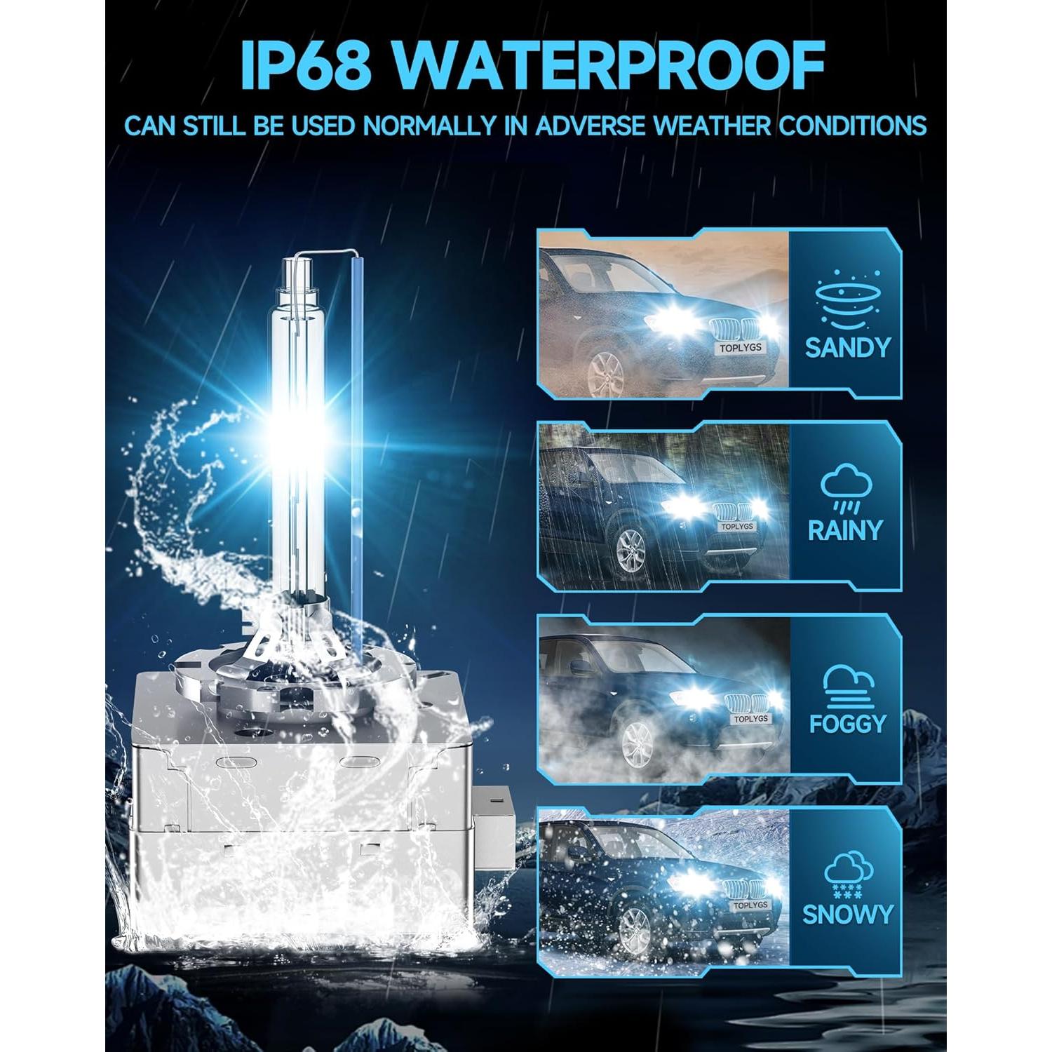 Bombilla D1S HID Xenón TOPLYGS 8000K 35W para BMW