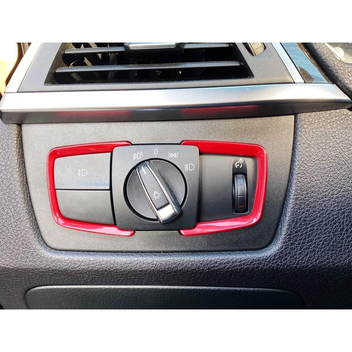 Decoración Interruptor Luz Rojo iJDMTOY para BMW 2 3 4 Series