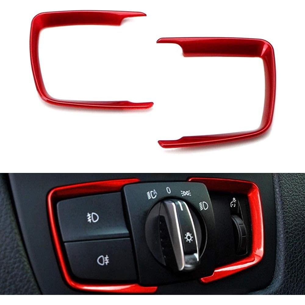 Decoración Interruptor Luz Rojo iJDMTOY para BMW 2 3 4 Series