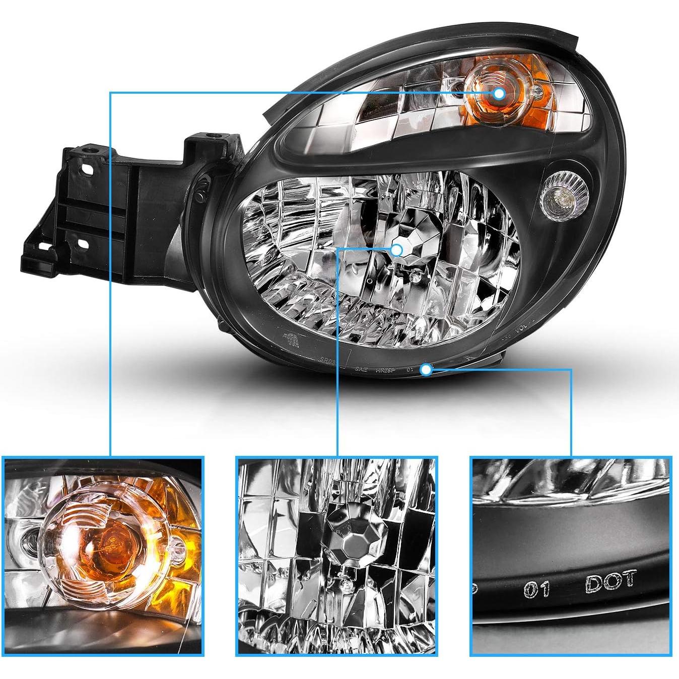 Faros de Reemplazo AmeriLite para Subaru Impreza 2002-2003