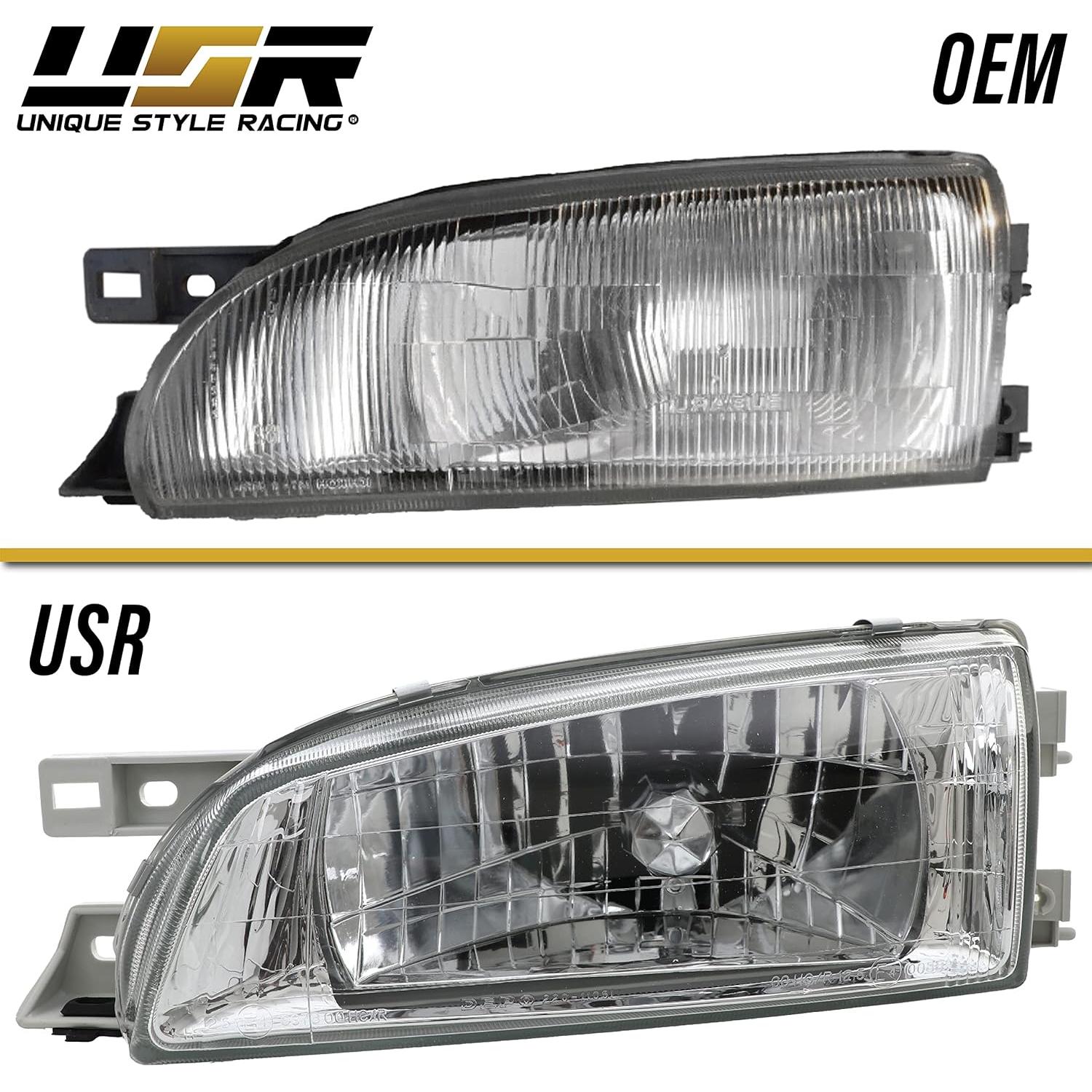 Conjunto de Faros de Cristal Claro USR para Subaru Impreza 95-01
