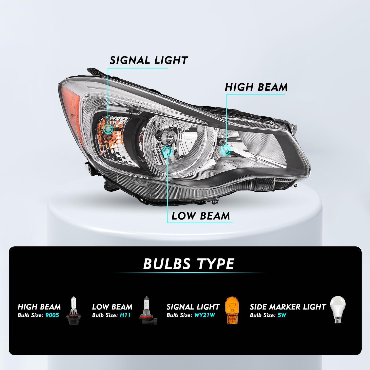 Conjunto de Faros TUSDAR para Subaru Impreza XV 2012-2015