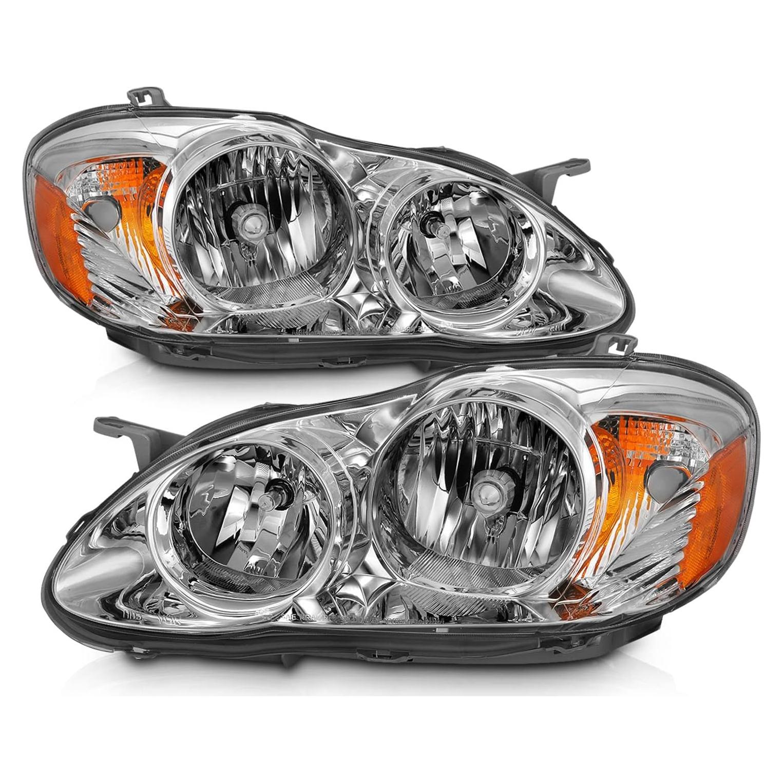 Faros Halógenos AmeriLite para Toyota Corolla 2003-2008