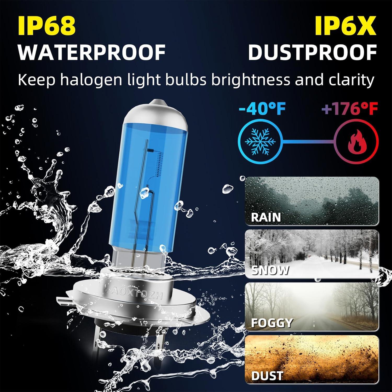 Bombillas Halógenas H7 AOXTOZH para Volkswagen Tiguan 2009-2018