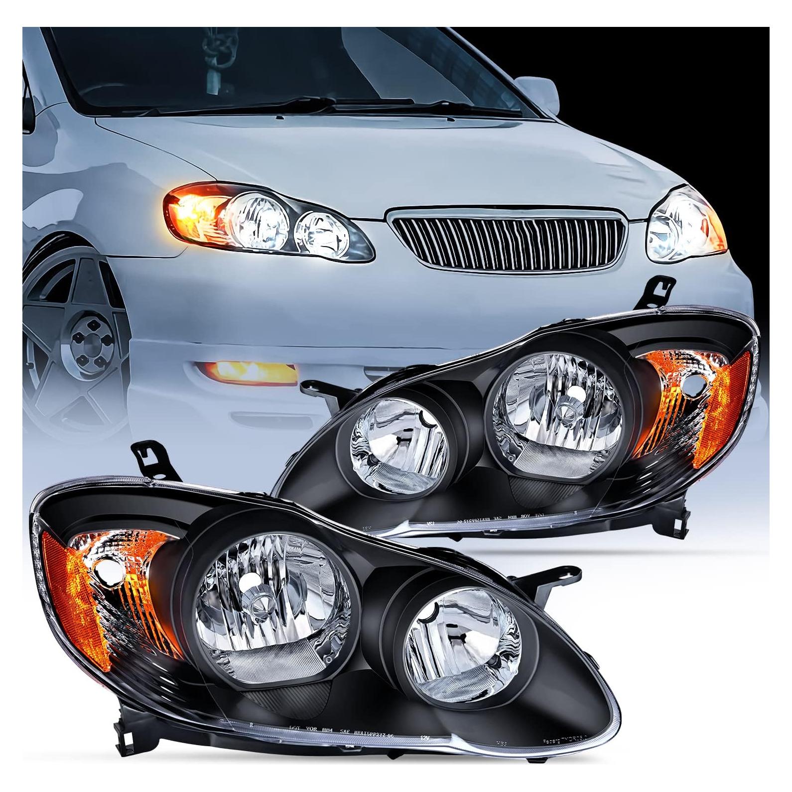 Faros Nilight para Toyota Corolla 2003-2008 Carcasa Negra