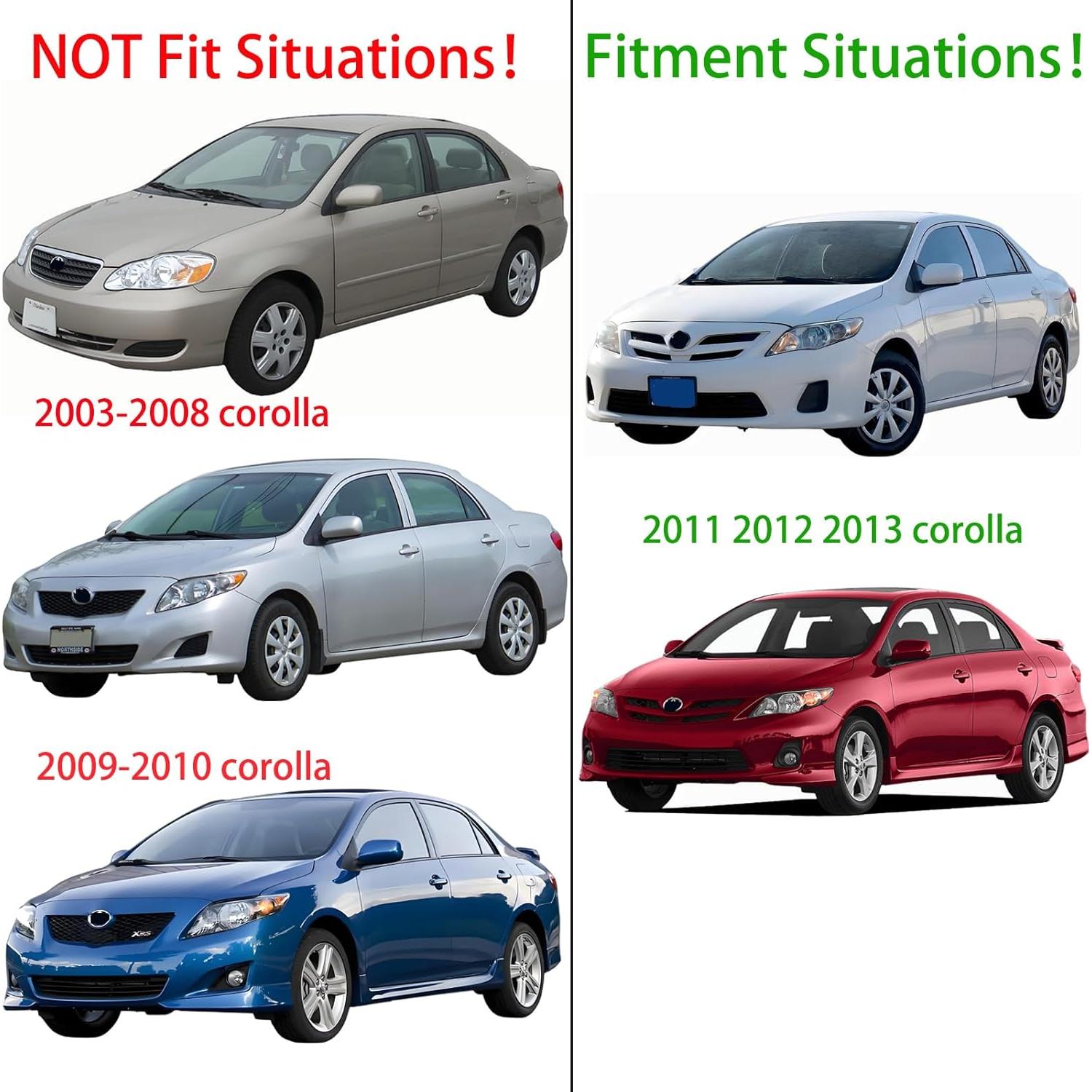 Faros de Reemplazo Aresparts para Toyota Corolla 2011-2013