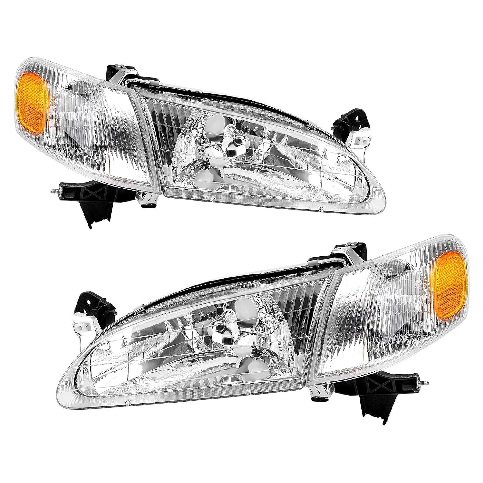 Conjunto de Faros AUTOSAVER88 para Corolla 1998-2000, Lente Claro