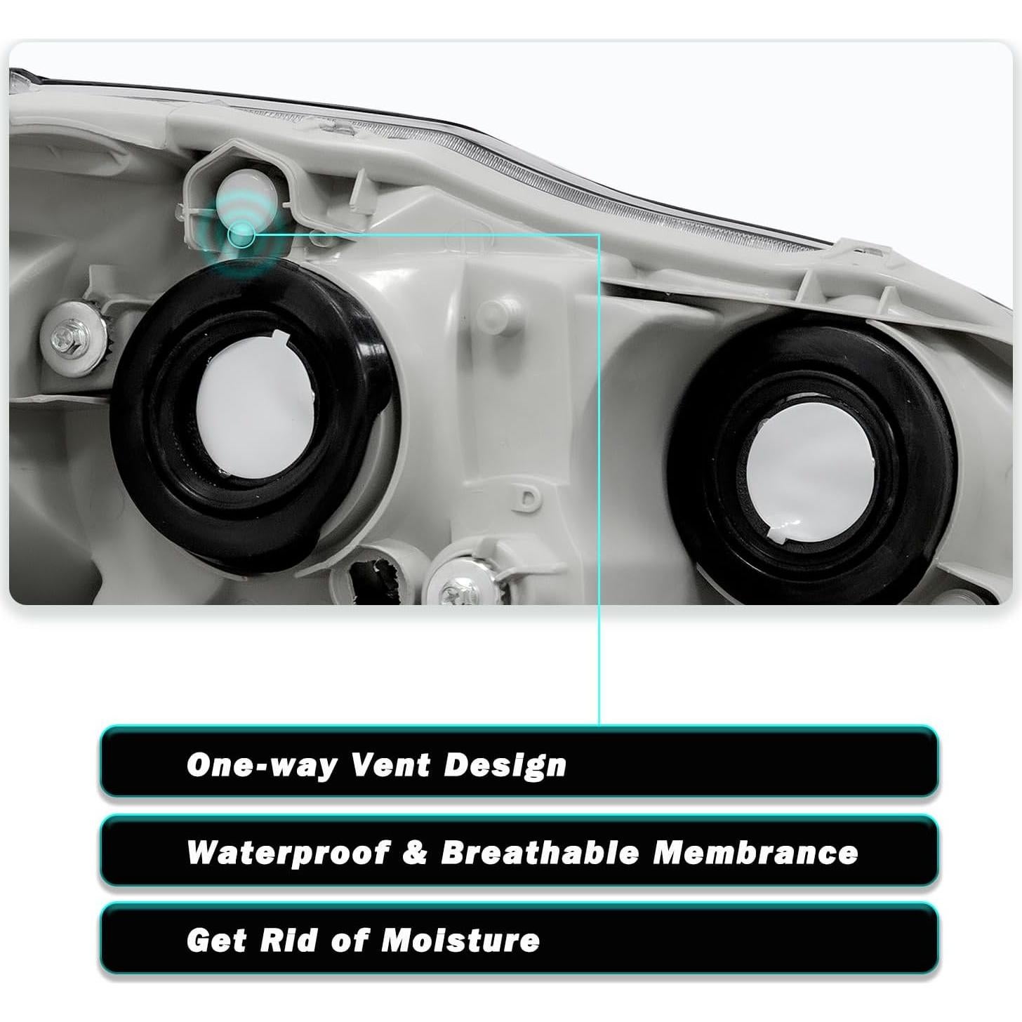 Faros delanteros TUSDAR para Toyota Corolla 2003-2008