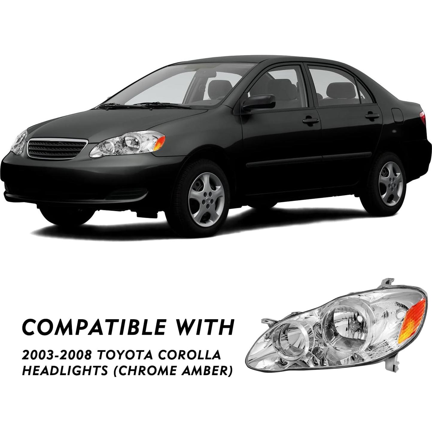 Faros delanteros TUSDAR para Toyota Corolla 2003-2008