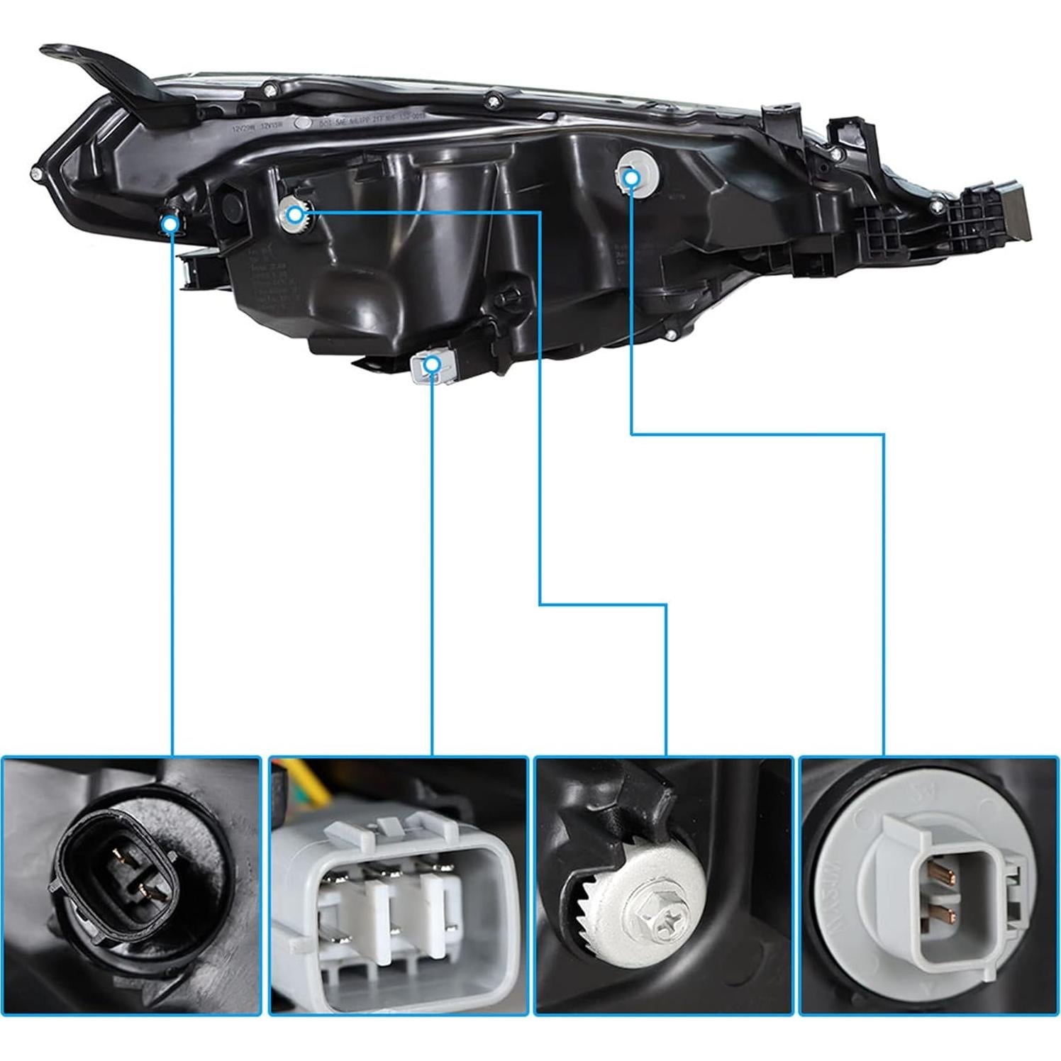 Faro Proyector Lateral Izquierdo Munirater para Corolla 2017-2019