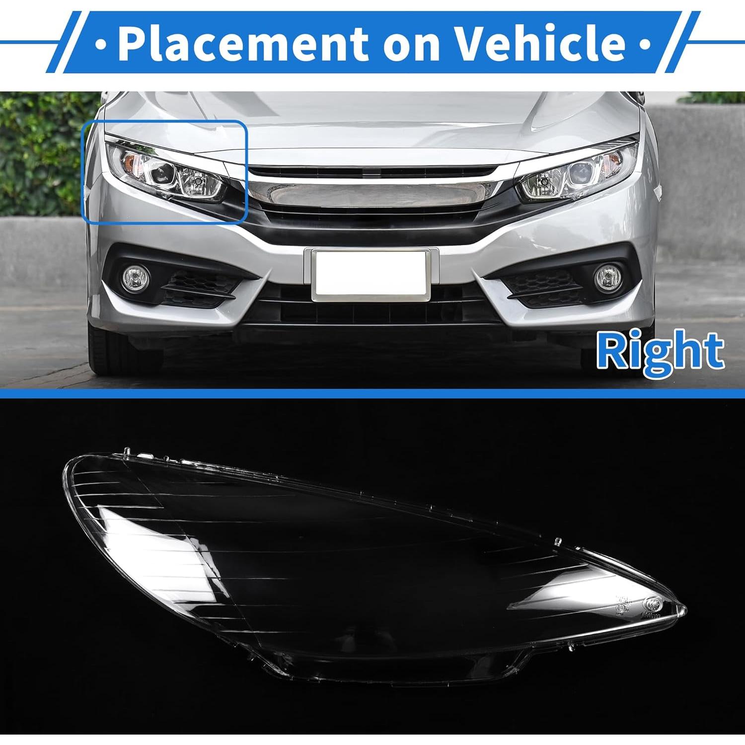 Cubierta de Lente de Faro A ABSOPRO para Peugeot 206 2004-2008