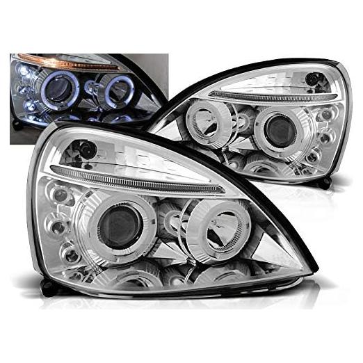 Faros Renault Clio II 2001-2005 GV-ZONE Cromo Luz Alta